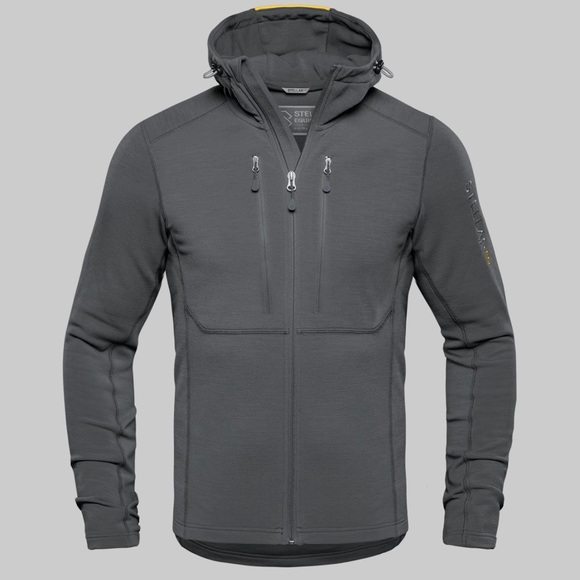 Stellar Works Other - Stellar Guide Merino Mid Hood Hoodie Gray , Large